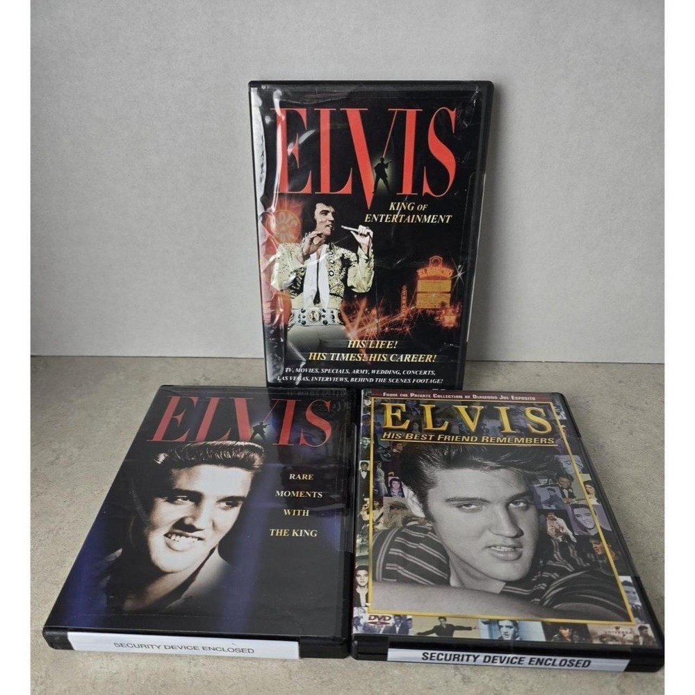 Elvis Presley DVD Lot King of Entertainment Rare‎ Moments Best Friend Remembers